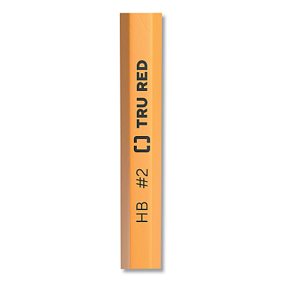 TRU RED Pre-Sharpened Wooden Pencil, HB (#2), Black Lead, Yellow Barrel, 24/Pack (TUD24424022)