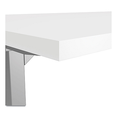 Union & Scale Essentials Electric Sit-Stand Desk, 55.1" x 27.5" x 25.9" to 51.5", White/Aluminum (UOS24388476)