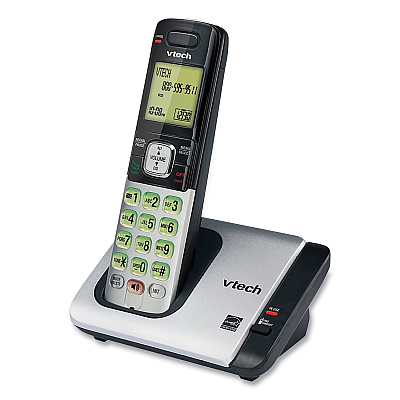 Vtech CS6719-2 Two-Handset Cordless Telephone System, DECT 6.0, Silver/Black (VTECS51192)