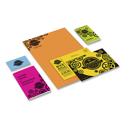 Astrobrights Color Cardstock, 65 lb Cover Weight, 8.5 x 11, Assorted Bright Colors, 50/Pack (WAU9932601)