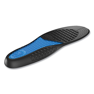 Dr. Scholl's Comfort and Energy Work Massaging Gel Insoles, Men Sizes 8 to 14, Black/Blue, Pair (DSC59062)