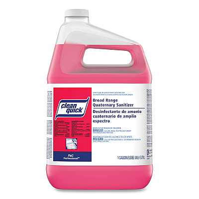Clean Quick Broad Range Quaternary Sanitizer, Sweet Scent, 1 gal Bottle, 3/Carton (PGC07535)