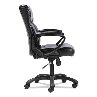 Sadie Mid-Back Executive Chair, Supports Up to 225 lb, 19" to 23" Seat Height, Black (BSXVST305)