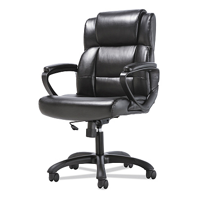 Sadie Mid-Back Executive Chair, Supports Up to 225 lb, 19" to 23" Seat Height, Black (BSXVST305)