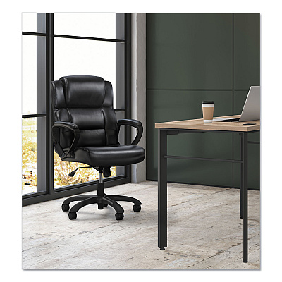 Sadie Mid-Back Executive Chair, Supports Up to 225 lb, 19" to 23" Seat Height, Black (BSXVST305)