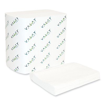 Morcon Tissue Valay Interfolded Napkins, 1-Ply, White, 6.5 x 8.25, 6,000/Carton (MOR4545VN)