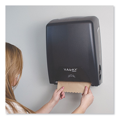 Morcon Tissue Valay Proprietary Roll Towel Dispenser, 11.75 x 8.5 x 14, Black (MORVT1008)