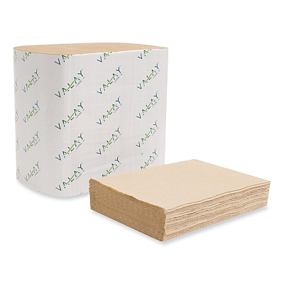 Morcon Tissue Valay Interfolded Napkins, 1-Ply, 6.3 x 8.85, Kraft, 6,000/Carton (MOR5050VN)