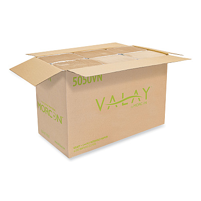 Morcon Tissue Valay Interfolded Napkins, 1-Ply, 6.3 x 8.85, Kraft, 6,000/Carton (MOR5050VN)