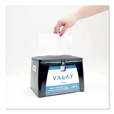 Morcon Tissue Valay Table Top Napkin Dispenser, 6.5 x 8.4 x 6.3, Black (MORNT111EA)
