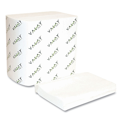 Morcon Tissue Valay Interfolded Napkins, 2-Ply, 6.5 x 8.25, White, 500/Pack, 12 Packs/Carton (MOR4500VN)