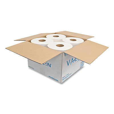 Morcon Tissue Valay Mini Jumbo Bath Tissue, Septic Safe, 2-Ply, White, 750 ft, 12 Rolls/Carton (MORVT110)