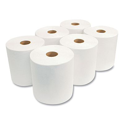 Morcon Tissue Morsoft Universal Roll Towels, 1-Ply, 8" x 800 ft, White, 6 Rolls/Carton (MORW6800)