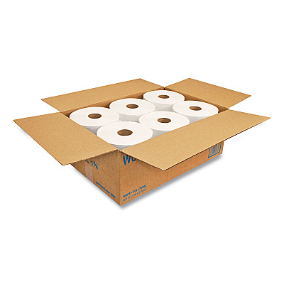 Morcon Tissue Morsoft Universal Roll Towels, 1-Ply, 8" x 800 ft, White, 6 Rolls/Carton (MORW6800)