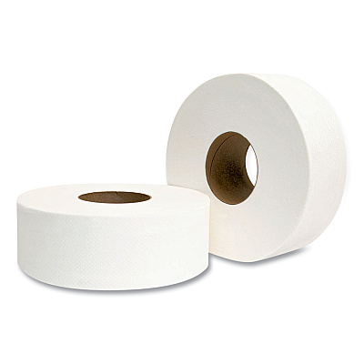 Morcon Tissue Jumbo Bath Tissue, Septic Safe, 2-Ply, White, 3.3" x 700 ft, 12 Rolls/Carton (MOR29)