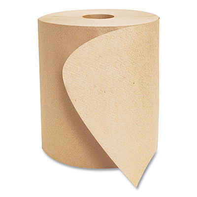 Morcon Tissue Morsoft Universal Roll Towels, 1-Ply, 8" x 800 ft, Brown, 6 Rolls/Carton (MORR6800)