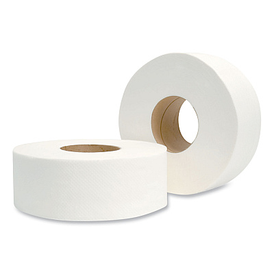 Morcon Tissue Jumbo Bath Tissue, Septic Safe, 2-Ply, White, 3.3" x 500 ft, 12/Carton (MOR129X)