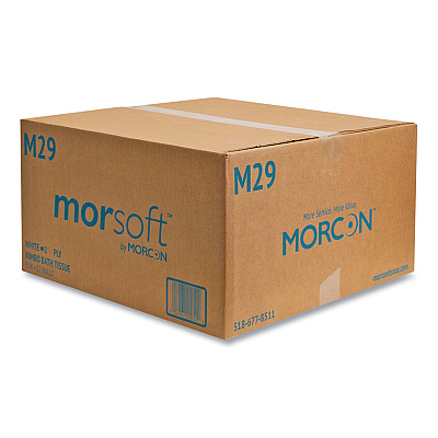Morcon Tissue Jumbo Bath Tissue, Septic Safe, 2-Ply, White, 3.3" x 700 ft, 12 Rolls/Carton (MOR29)