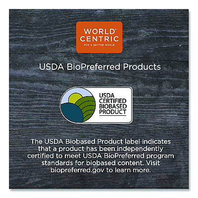 World Centric TPLA Compostable Cutlery, Knife, 6.7", White, 1,000/Carton (WORKNPS6)