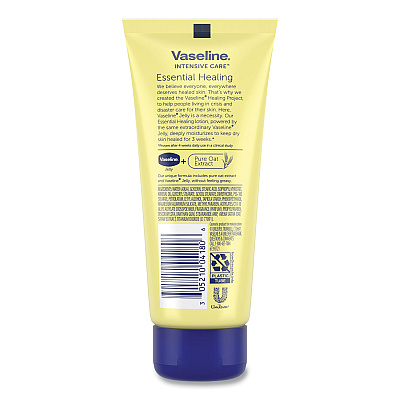 Vaseline Intensive Care Essential Healing Body Lotion, 3.4 oz Squeeze Tube (UNI04448EA)