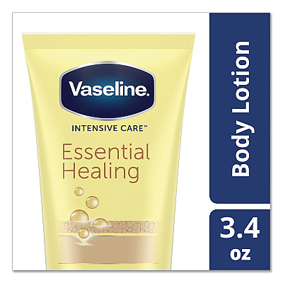 Vaseline Intensive Care Essential Healing Body Lotion, 3.4 oz Squeeze Tube (UNI04448EA)