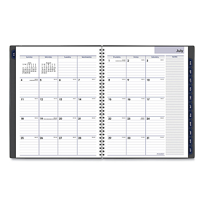 AT-A-GLANCE DayMinder Academic Weekly/Monthly Desktop Planner, 11 x 8.5, Charcoal Cover, 12-Month (July to June): 2025 to 2026 (AYC52045)
