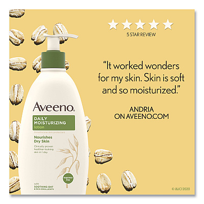 Aveeno Active Naturals Daily Moisturizing Lotion, 12 oz Pump Bottle (JOJ100360003)