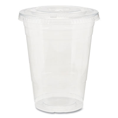 Dixie Clear Plastic PETE Cups, 16 oz, 50/Sleeve, 20 Sleeves/Carton (DXECPET16)