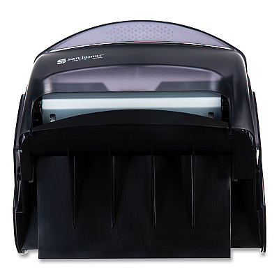San Jamar Integra Lever Roll Towel Dispenser, 11.5 x 11.25 x 13.5, Black Pearl (SJMT850TBK)