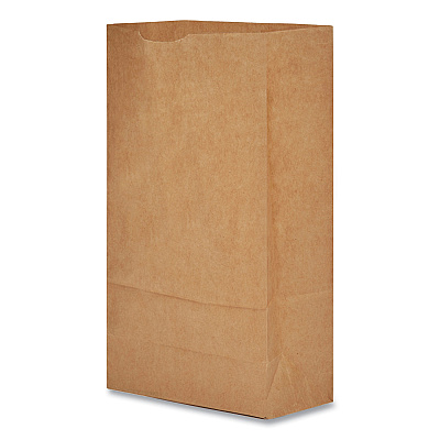 General Grocery Paper Bags, #6 Size, 6" x 3.63" x 11.06", Natural, 500/Bundle (BAGGK6500)