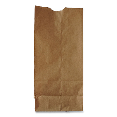 General Grocery Paper Bags, #6 Size, 6" x 3.63" x 11.06", Natural, 500/Bundle (BAGGK6500)