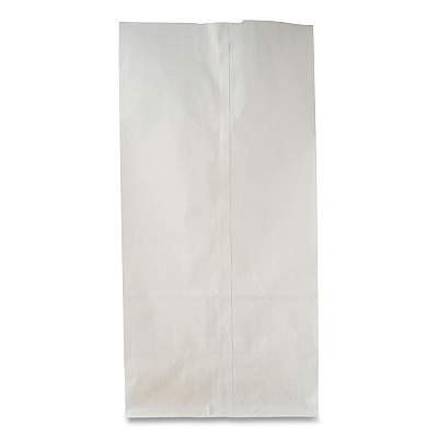 General Grocery Paper Bags, #8 Size, 6.13" x 4.17" x 12.44", White, 500/Bundle (BAGGW8500)