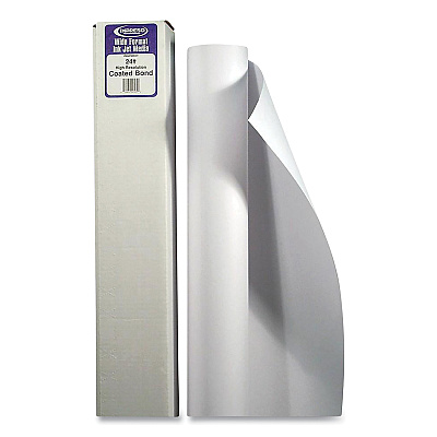 Alliance Rubber Rubber Rubber Wide Format Professional Coated Bond, 2" Core, 24 lb Bond Weight, 36" x 150 ft, Matte White (TST2585)