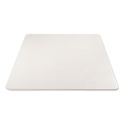 deflecto Antimicrobial Chair Mat, Medium Pile Carpet, 60 x 46, Rectangular, Clear (DEFCM14442FAM)