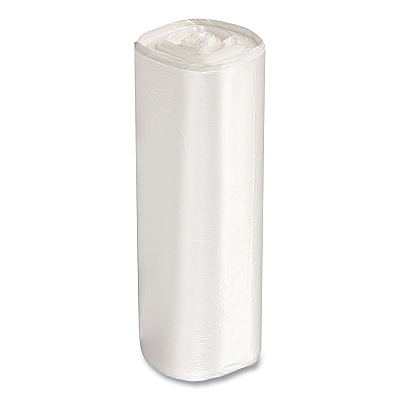 Inteplast Group High-Density Commercial Can Liners, 16 gal, 5 mic, 24" x 33", Natural, Perforated Roll, 50 Bags/Roll, 20 Rolls/Carton (IBSEC2433N)