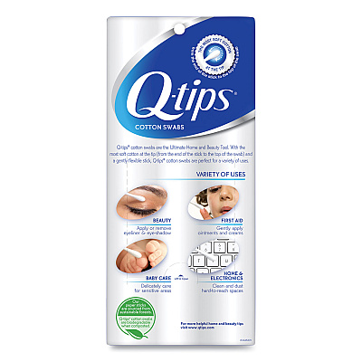 Q-tips Cotton Swabs, 750/Pack, 12/Carton (UNI09824CT)