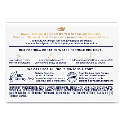 Dove White Beauty Bar, Light Scent, 2.6 oz, 36/Carton (UNI61073CT)