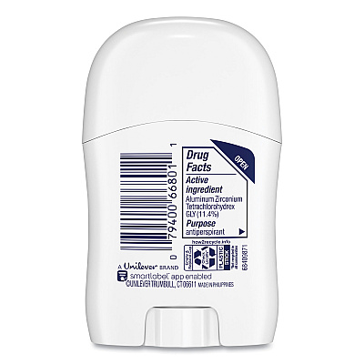 Dove Invisible Solid Antiperspirant Deodorant, Floral Scent, 0.5 oz (UNI66801EA)