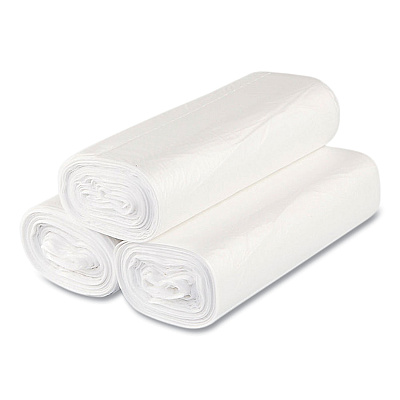 Inteplast Group High-Density Commercial Can Liner Value Pack, 33 gal, 14 mic, 33" x 39", Clear, Interleaved Roll, 25 Bags/Roll, 10 Rolls/CT (IBSVALH3340N16)