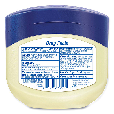Vaseline Jelly Original, 13 oz Jar, 24/Carton (UNI34500CT)