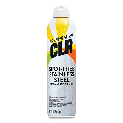 CLR Spot-Free Stainless Steel Cleaner, Citrus, 12 oz Can, 6/Carton (JELCSS12)