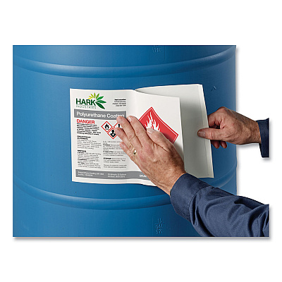 Avery UltraDuty GHS Chemical Waterproof and UV Resistant Labels, 8.5 x 11, White, 50/Pack (AVE60521)