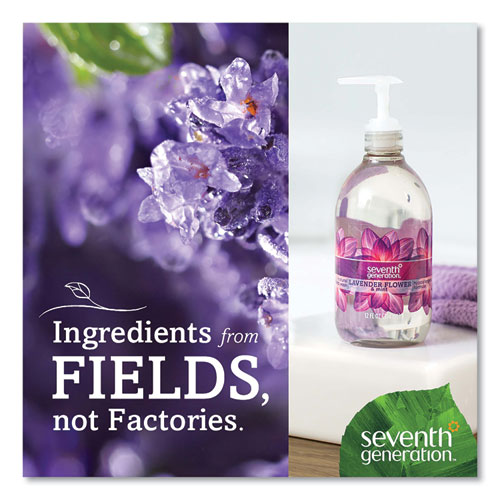 Seventh Generation Natural Hand Wash, Lavender Flower and Mint, 12 oz Pump Bottle, 8/Carton (22926CT)
