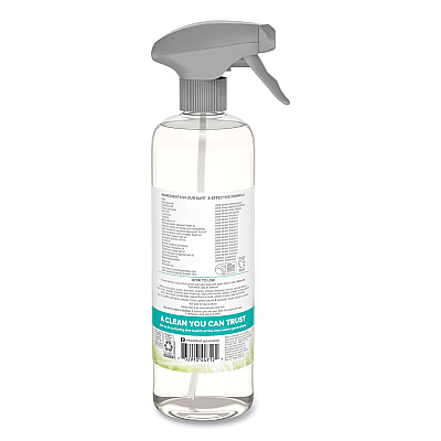 Seventh Generation Natural Glass and Surface Cleaner, Sparkling Seaside, 23 oz Trigger Spray Bottle, 8/Carton (SEV44712CT)
