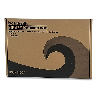Boardwalk Toilet Seat Cover Dispenser, 16 x 3 x 11.5, Chrome (BWKKD200)