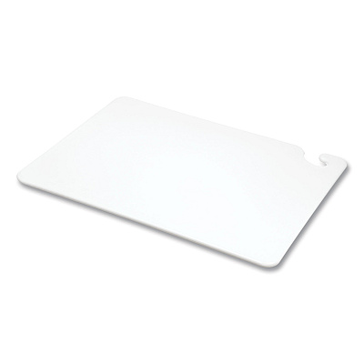 San Jamar Cut-N-Carry Color Cutting Boards, Plastic, 20 x 15 x 0.5, White (SJMCB152012WH)