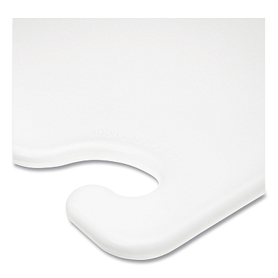San Jamar Cut-N-Carry Color Cutting Boards, Plastic, 20 x 15 x 0.5, White (SJMCB152012WH)