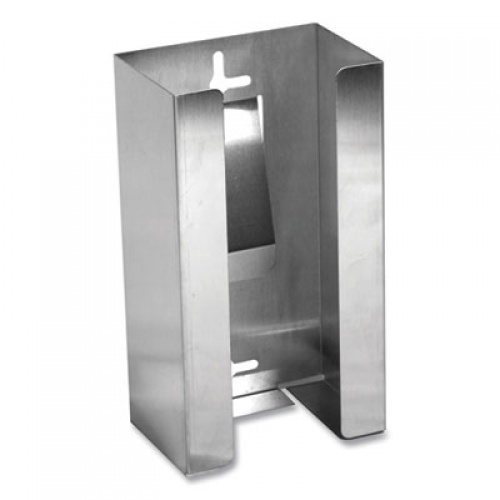 San Jamar Stainless Steel Disposable Glove Dispenser, Single-Box, 5 1/2w X 3 3/4d X 10h (G0801)