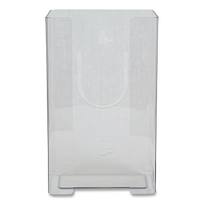 San Jamar Clear Plexiglas Disposable Glove Dispenser, 1-Box, Plexiglas, Clear, 5.5 x 3.75 x 10 (SJMG0803)