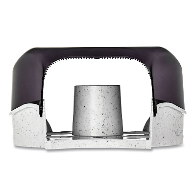 San Jamar Single 9" Jumbo Bath Tissue Dispenser, Classic, 10.25 x 5.63 x 12, Transparent Black Pearl (SJMR2000TBK)